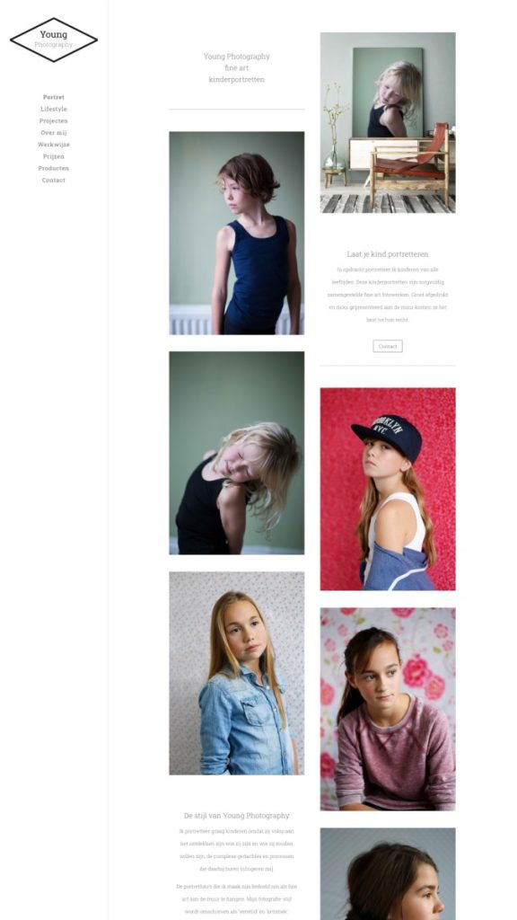 Website ontwerp Janine Bekker Photography