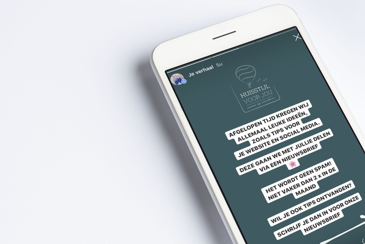 Je eigen logo in je Instagram story