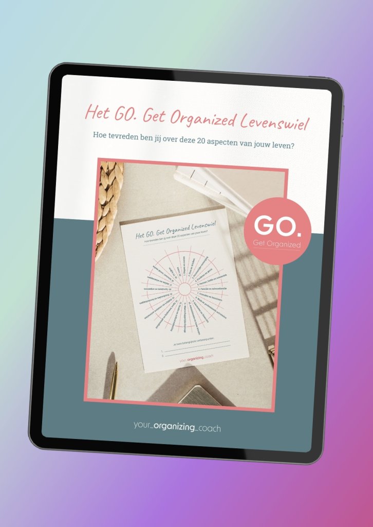E-book ontwerp voor Your Organizing Coach